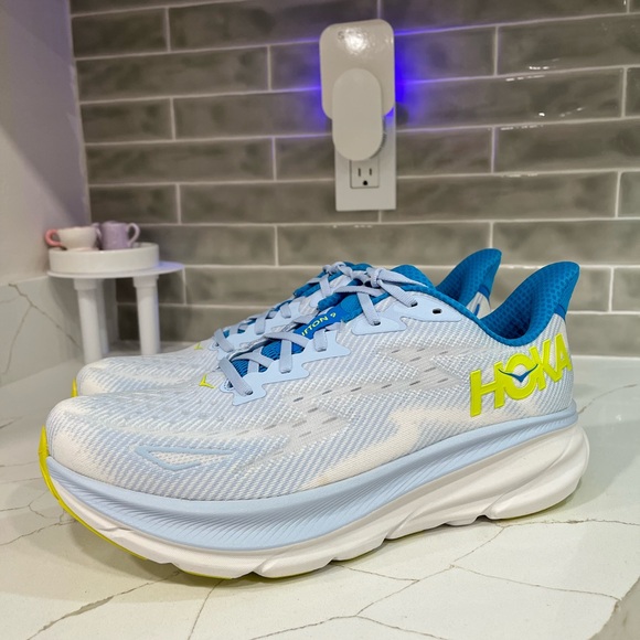 Hoka Clifton 9 Running Shoes. Men’s Size 11.5D  Color Ice Water - Picture 2 of 11